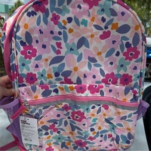 Colorful Floral Kids Backpack, NEW